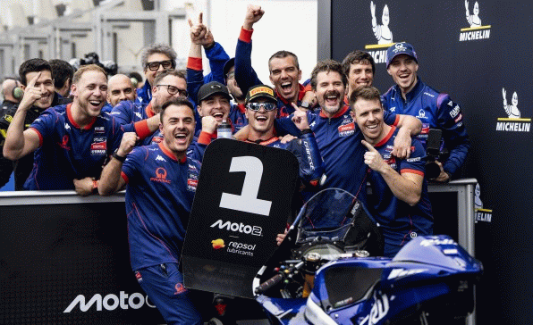 BLU CRU Pramac Yamaha Moto2 Team's Izan Guevara is Victorious in Le Mans