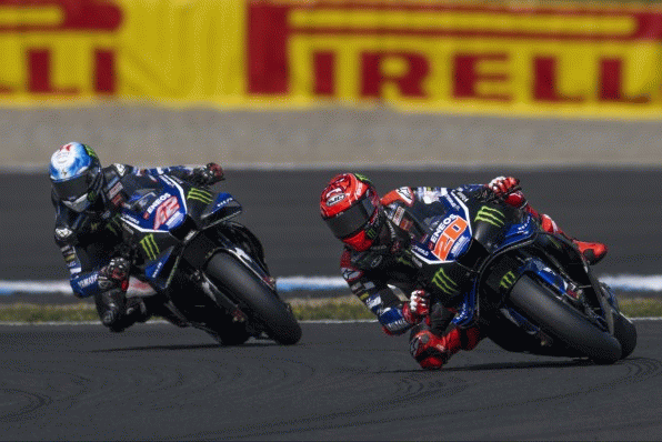Quartararo and Rins Battle in Intense Heat in Czech GP Sprint